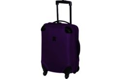 IT Frameless Large Expandable 4 Wheel Suitcase - Purple